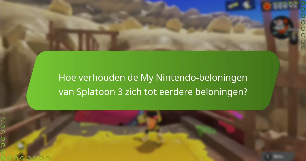 Wat zijn de aanbiedingen voor beperkte tijd voor Splatoon 3 My Nintendo-beloningen?