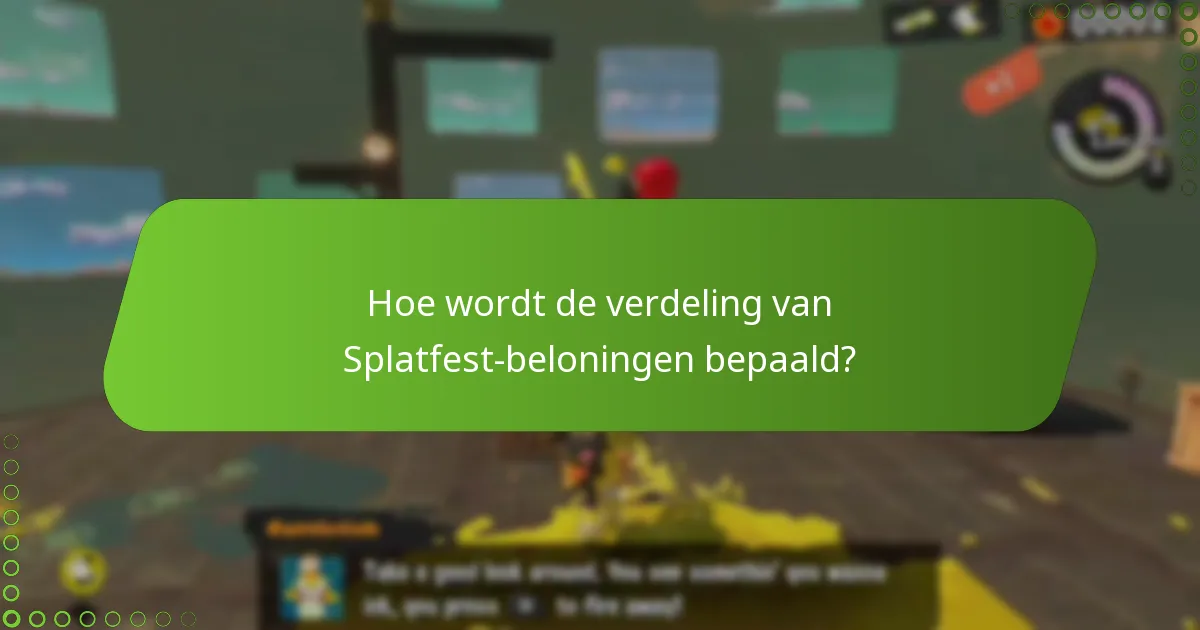 Welke factoren beïnvloeden individuele bijdragen aan Splatfest-beloningen?