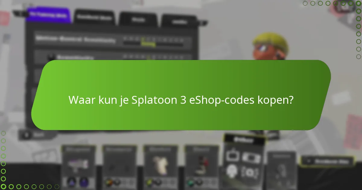 Hoe verhouden de beleidslijnen voor Splatoon 3 eShop-codes zich tot andere games?