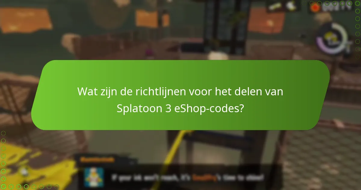 Hoe kunnen gebruikers Splatoon 3 eShop-codes veilig delen?