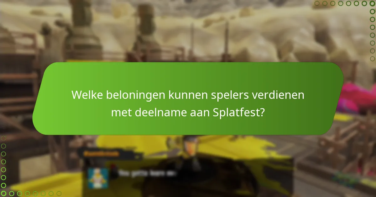 Hoe verhoudt deelname aan Splatfest zich tot andere evenementen?